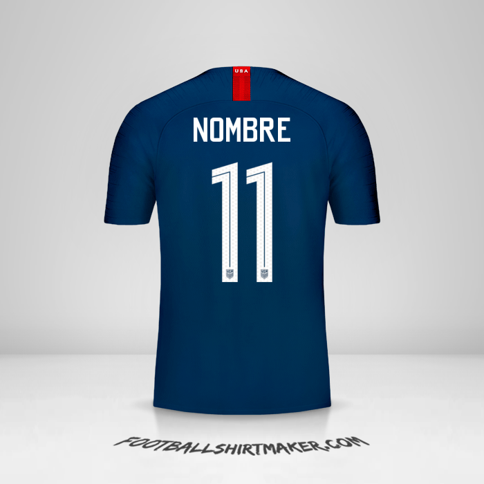 Jersey Estados Unidos 2018 Visita -  nombre - 11