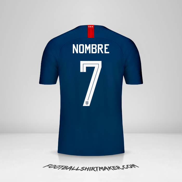 Jersey Estados Unidos 2018 Visita -  nombre - 7