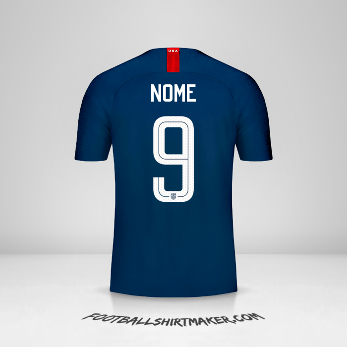 Camisa Estados Unidos 2018 Alternativa -  nome - 9