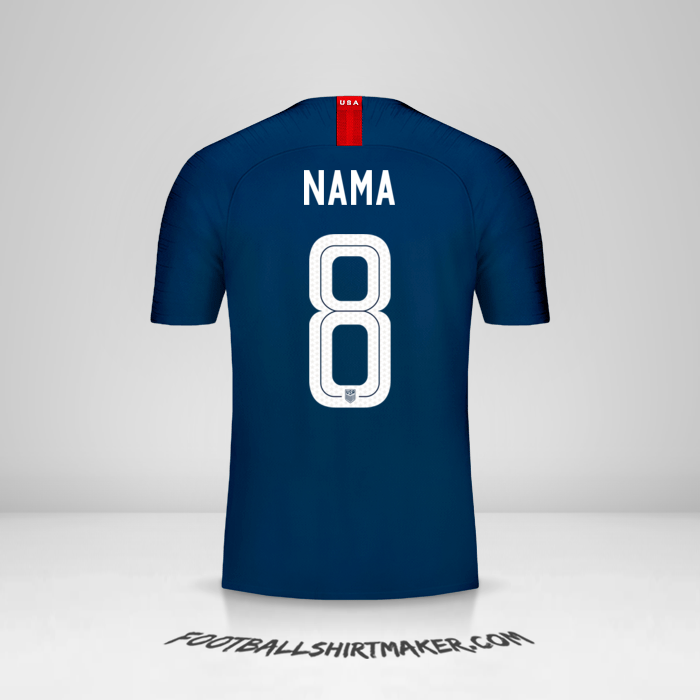 Jersey Amerika Serikat 2018 Alternatif -  nama - 8