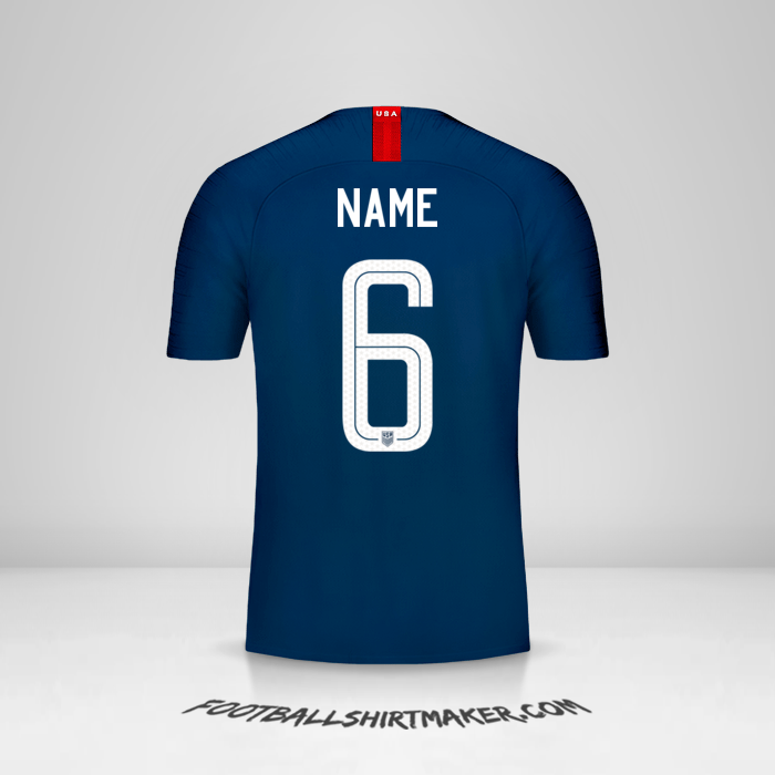 Shirt United States 2018 Away -  name - 6