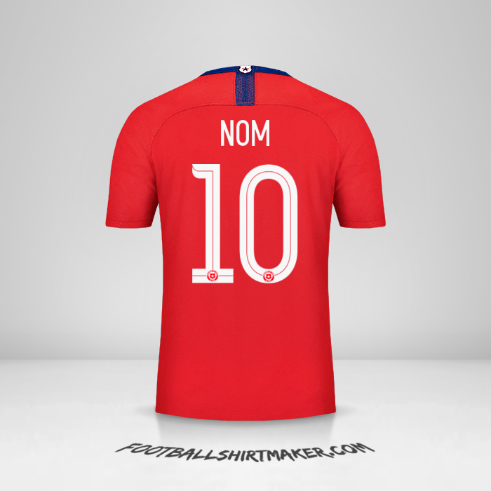 Maillot Chili 2018/19 -  nom - 10
