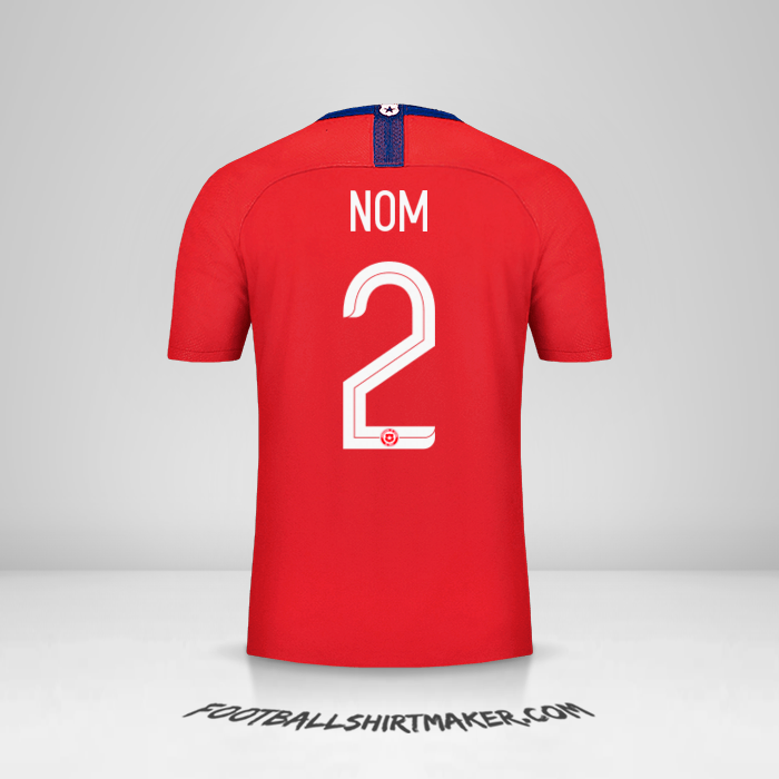 Maillot Chili 2018/19 -  nom - 2