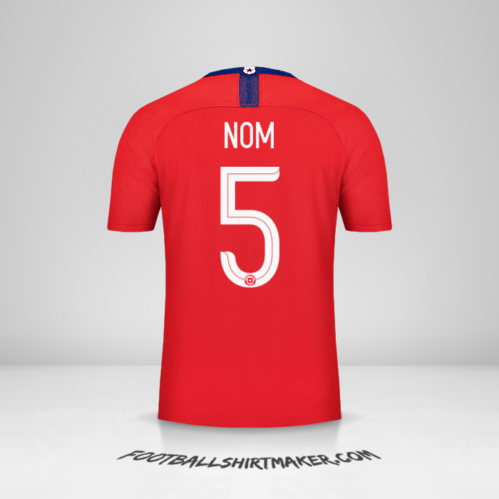 Maillot Chili 2018/19 -  nom - 5