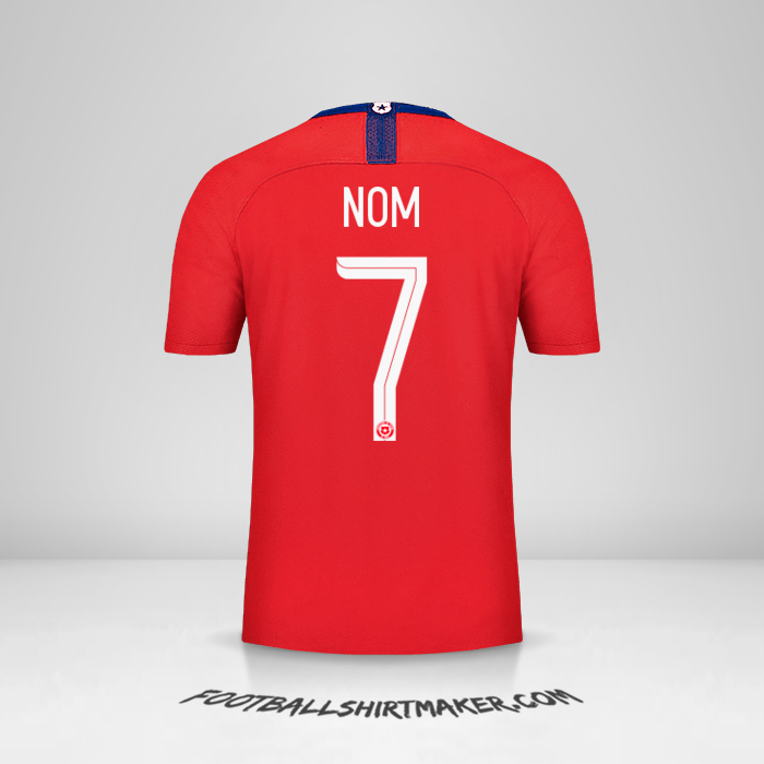 Maillot Chili 2018/19 -  nom - 7