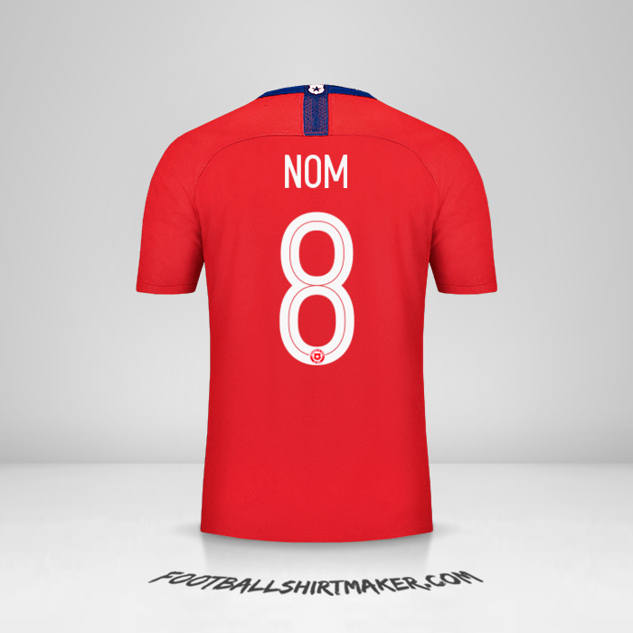 Maillot Chili 2018/19 -  nom - 8