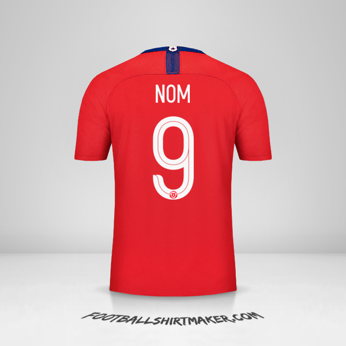 Maillot Chili 2018/19 -  nom - 9