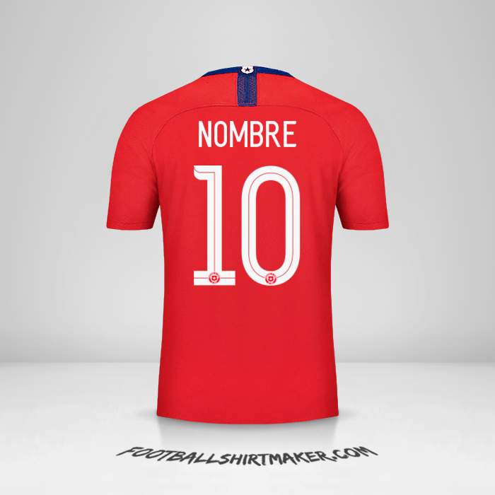 Jersey Chile 2018/19 -  nombre - 10