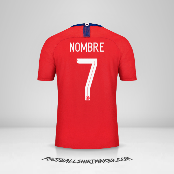 Jersey Chile 2018/19 -  nombre - 7