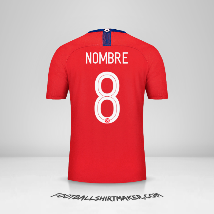 Jersey Chile 2018/19 -  nombre - 8
