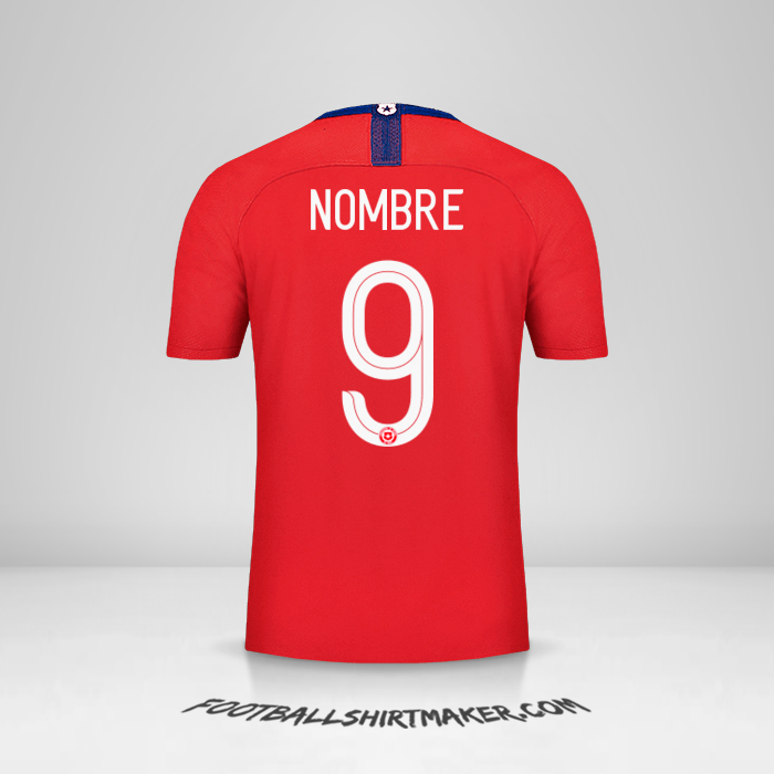 Jersey Chile 2018/19 -  nombre - 9