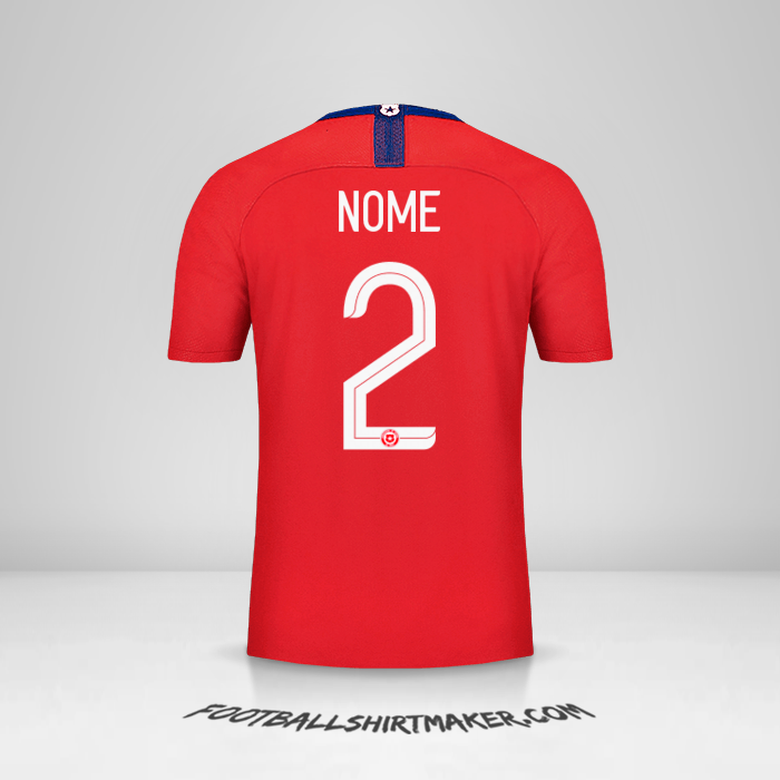 Camisola Chile 2018/19 -  nome - 2