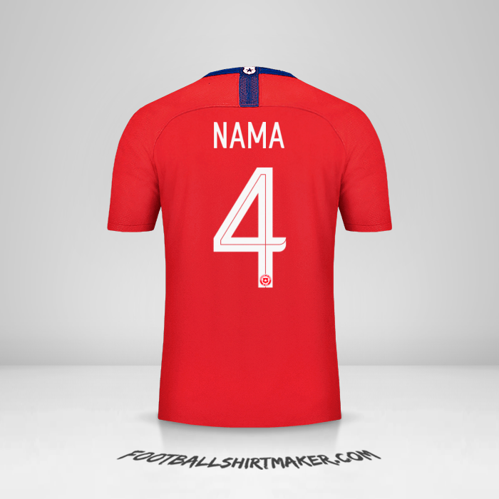 Jersey Cile 2018/19 -  nama - 4