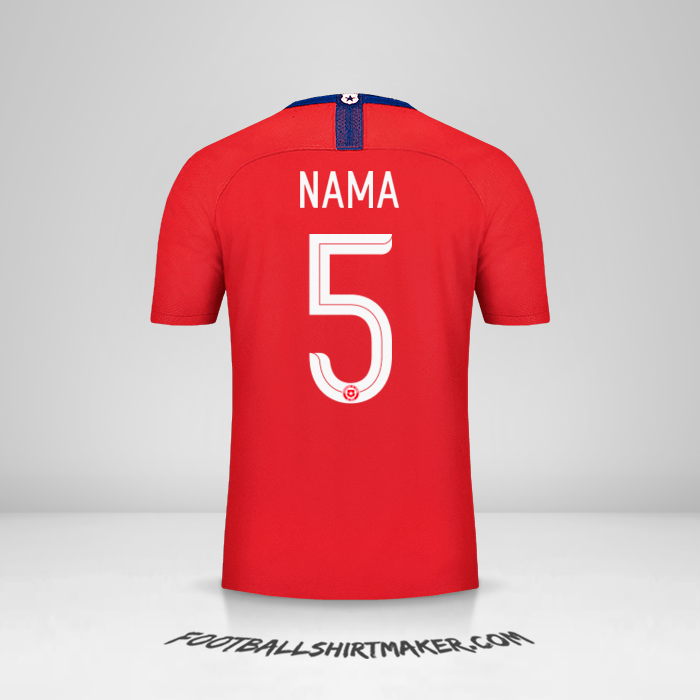 Jersey Cile 2018/19 -  nama - 5