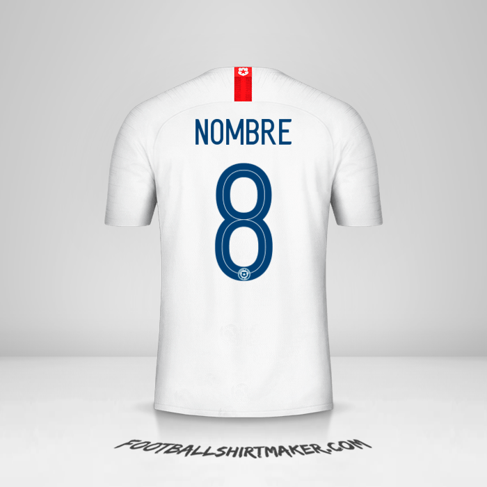 Jersey Chile 2018/19 Visita -  nombre - 8