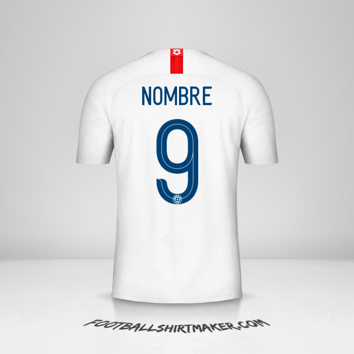 Jersey Chile 2018/19 Visita -  nombre - 9