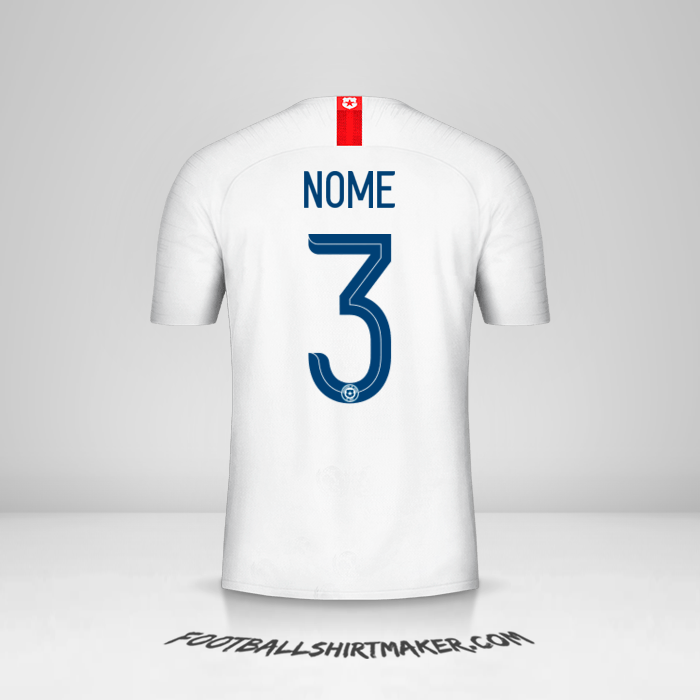 Camisa Chile 2018/19 Alternativa -  nome - 3