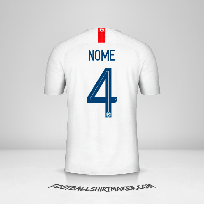 Camisola Chile 2018/19 Alternativa -  nome - 4
