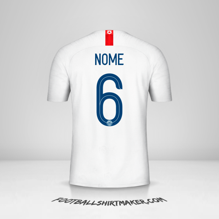 Maglia Cile 2018/19 Seconda -  nome - 6