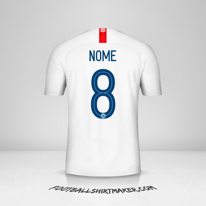 Maglia Cile 2018/19 Seconda -  nome - 8