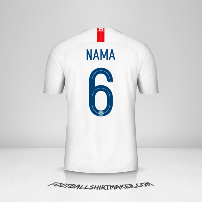 Jersey Cile 2018/19 Alternatif -  nama - 6