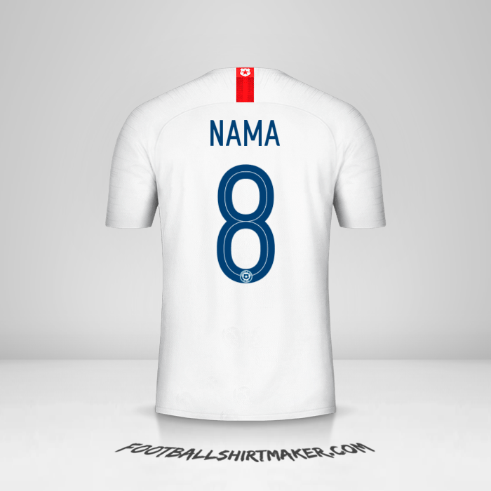 Jersey Cile 2018/19 Alternatif -  nama - 8