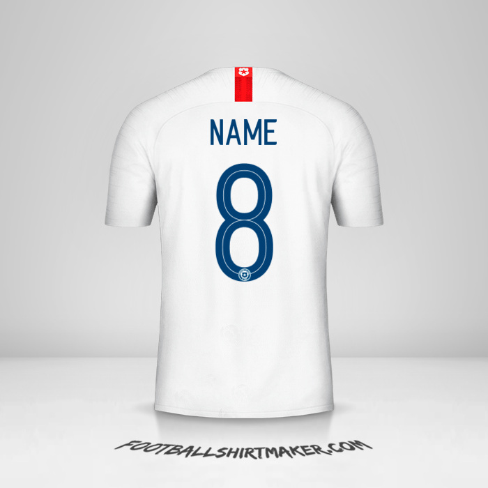 Shirt Chile 2018/19 Away -  name - 8