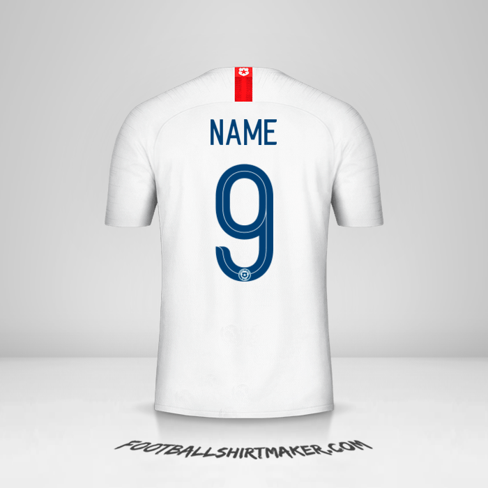 Shirt Chile 2018/19 Away -  name - 9