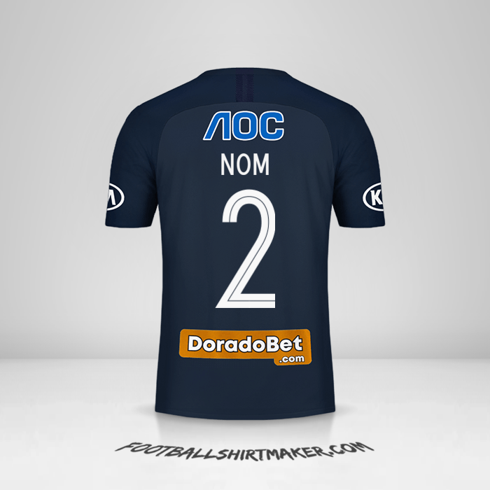 Maillot Club Alianza Lima 2019 Extérieur -  nom - 2
