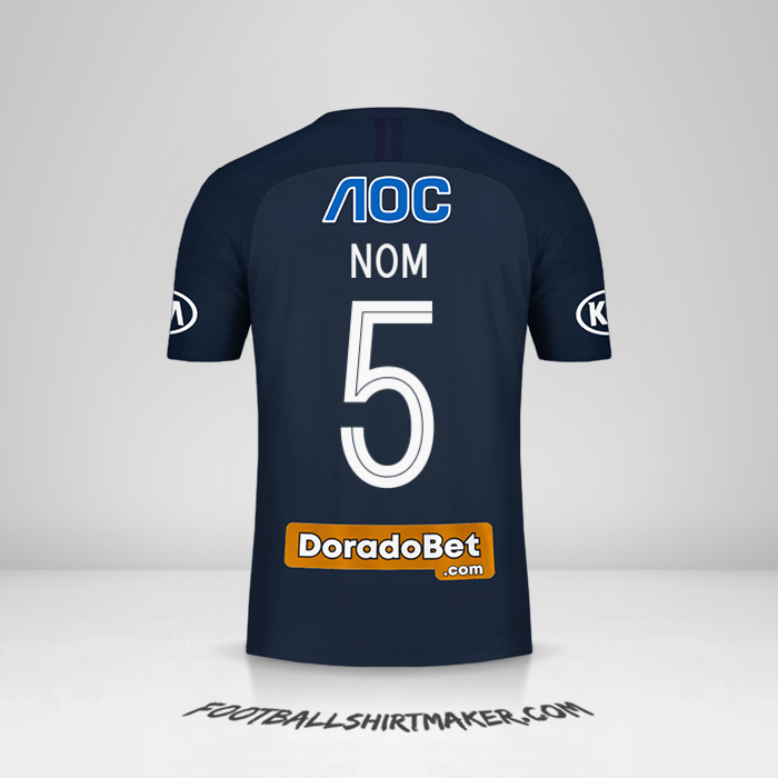 Maillot Club Alianza Lima 2019 Extérieur -  nom - 5