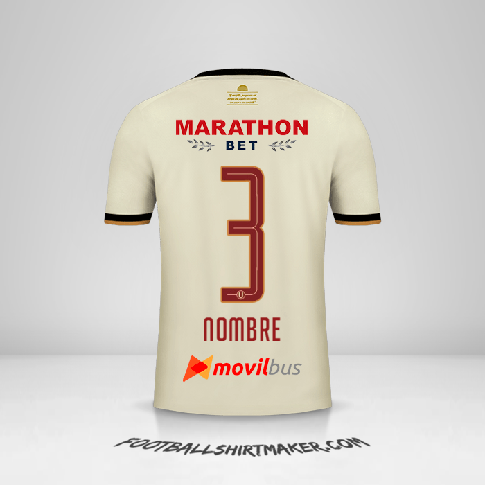 Jersey Universitario 2019 -  nombre - 3