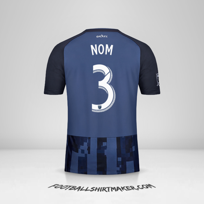 Maillot LA Galaxy 2019 Extérieur -  nom - 3