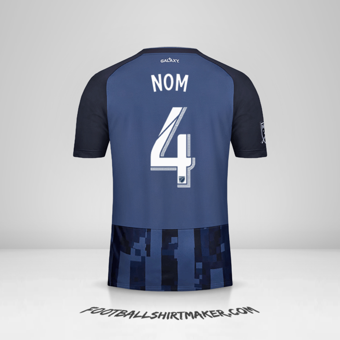 Maillot LA Galaxy 2019 Extérieur -  nom - 4