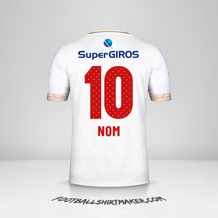 Maillot America de Cali 2019 Extérieur -  nom - 10