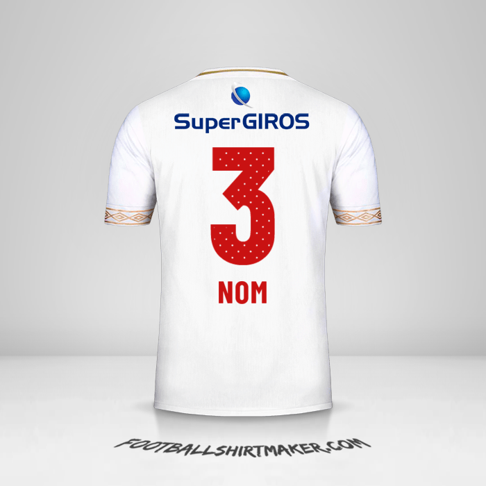 Maillot America de Cali 2019 Extérieur -  nom - 3