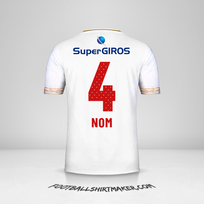 Maillot America de Cali 2019 Extérieur -  nom - 4