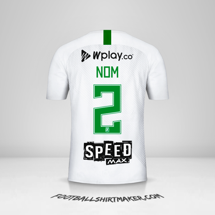 Maillot Atletico Nacional 2019 Extérieur -  nom - 2