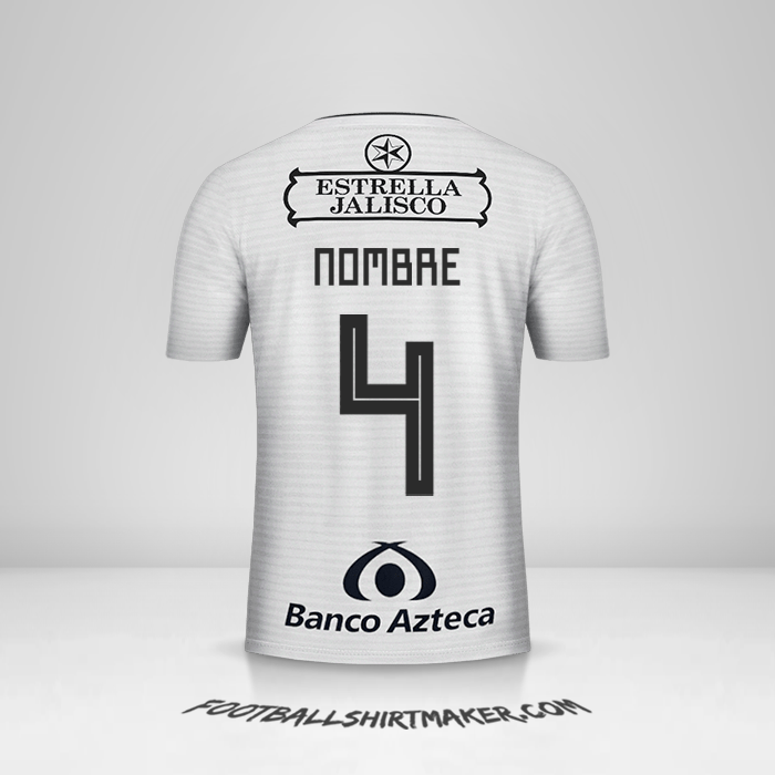 Camiseta Atlas 2018/19 Visita -  nombre - 4