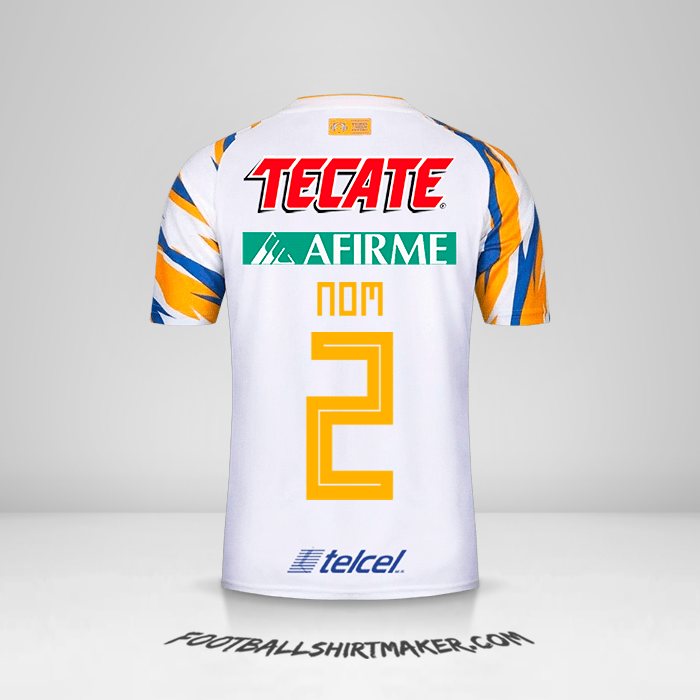 Maillot Tigres UANL 2019 Troisième -  nom - 2