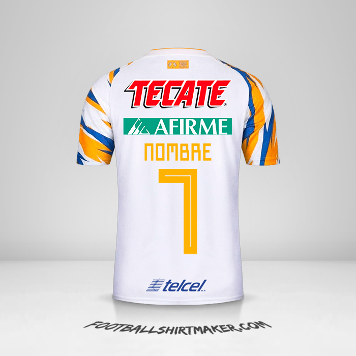 Jersey Tigres UANL 2019 Tercera -  nombre - 7
