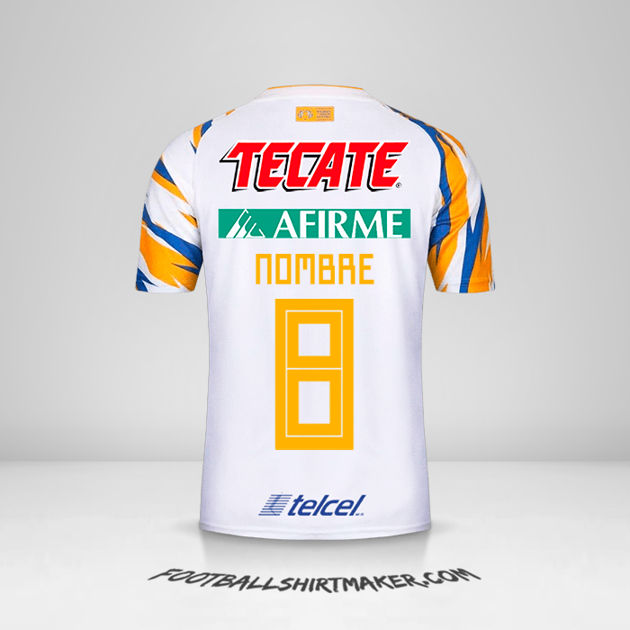 Jersey Tigres UANL 2019 Tercera -  nombre - 8