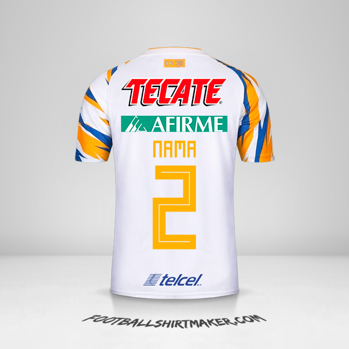 Jersey Tigres UANL 2019 Ketiga -  nama - 2