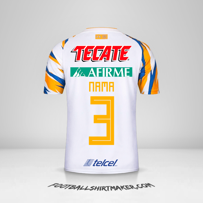 Jersey Tigres UANL 2019 Ketiga -  nama - 3