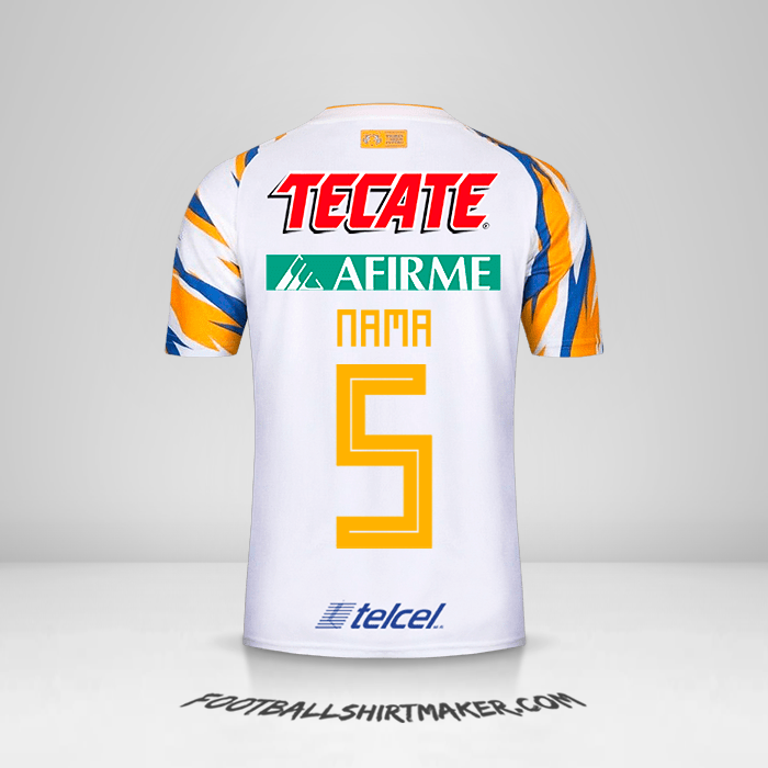 Jersey Tigres UANL 2019 Ketiga -  nama - 5