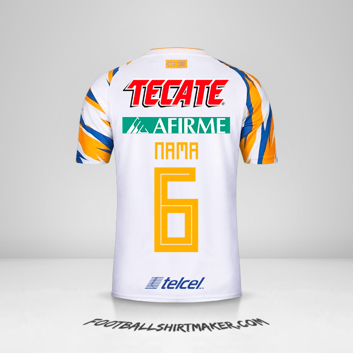 Jersey Tigres UANL 2019 Ketiga -  nama - 6