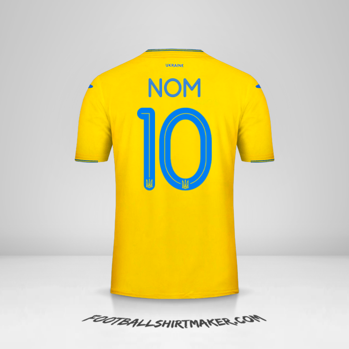 Maillot Ukraine 2018/19 -  nom - 10
