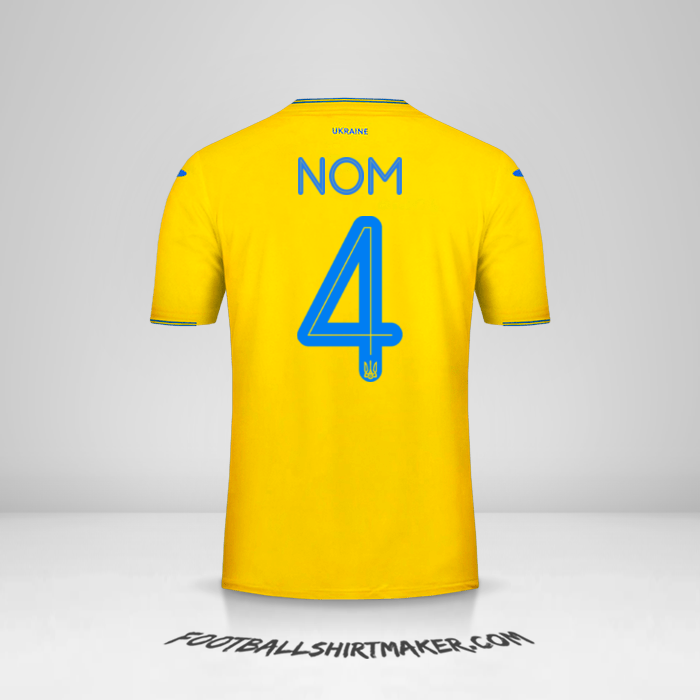 Maillot Ukraine 2018/19 -  nom - 4