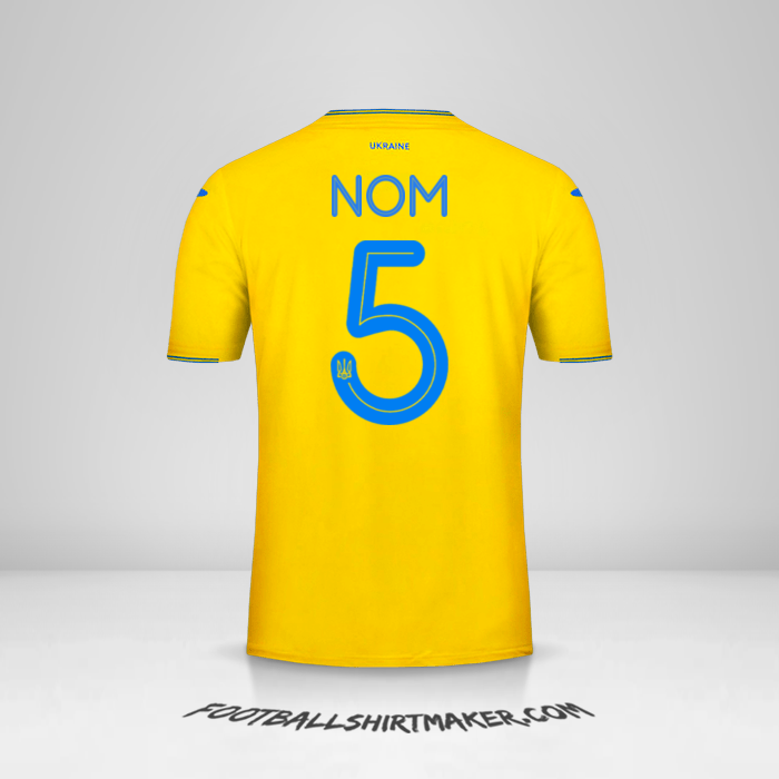Maillot Ukraine 2018/19 -  nom - 5