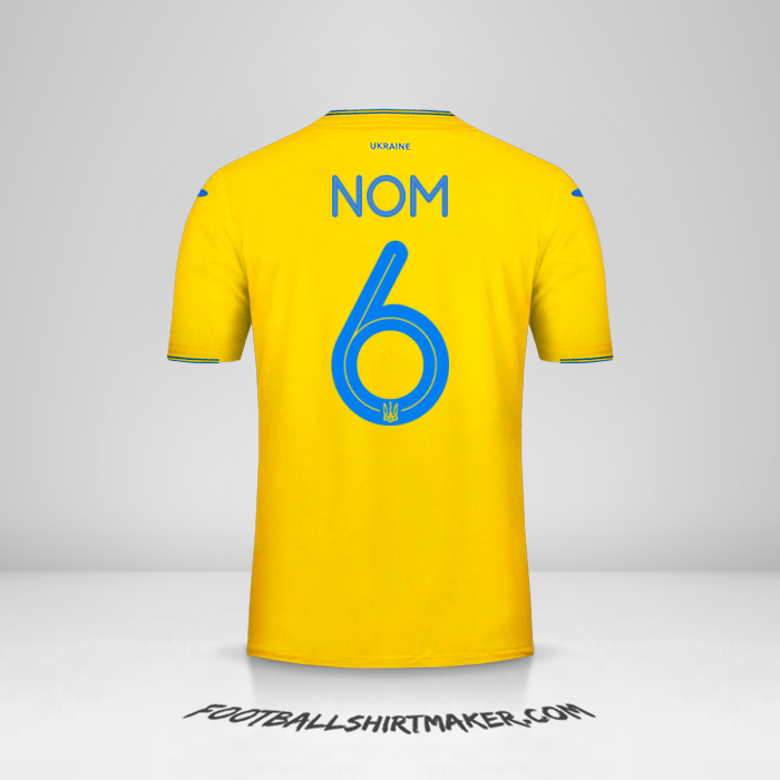 Maillot Ukraine 2018/19 -  nom - 6