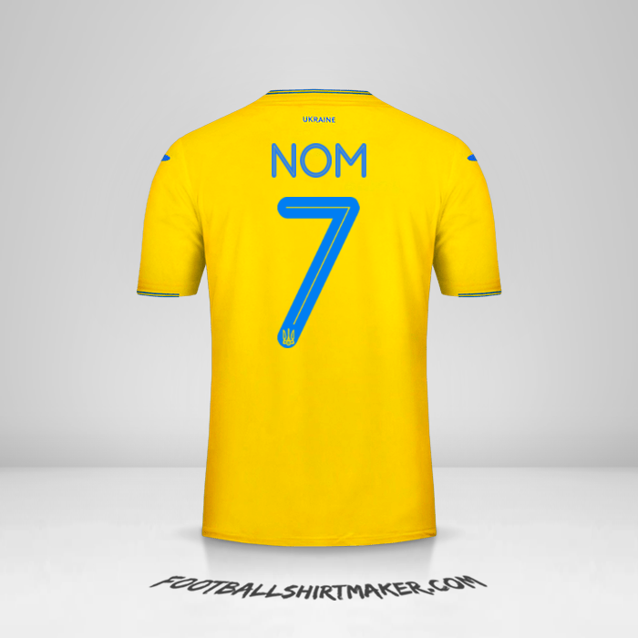 Maillot Ukraine 2018/19 -  nom - 7